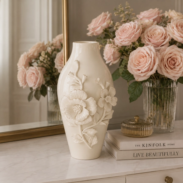WAZON CERAMICZNY FLEUR 29 CM